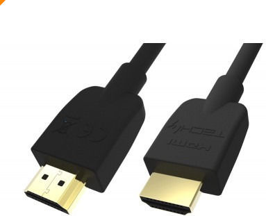 Techly A HDMI 2.0 Premium High Speed 4K 60Hz HDR Cable HDMI male - HDMI male 1m Μαύρο