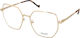 Liu Jo Women's Metal Prescription Eyeglass Fram...