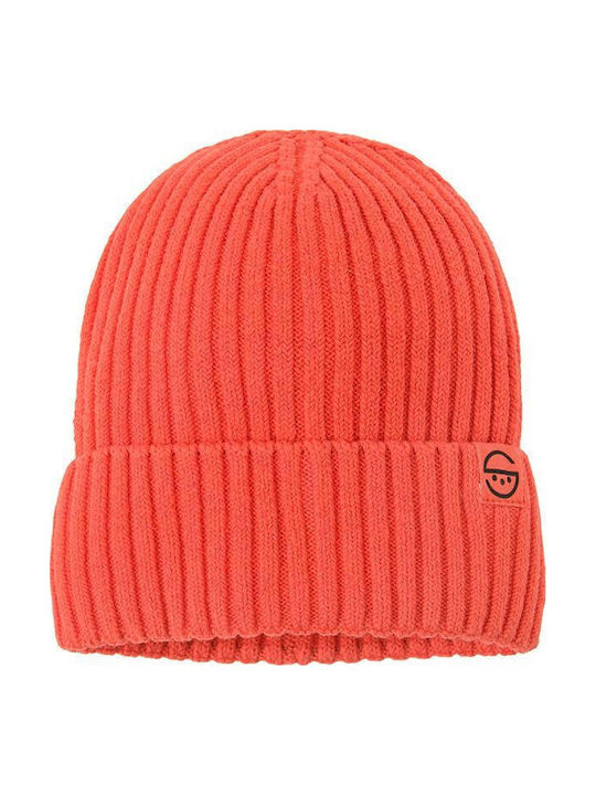 Kids Beanie Knitted Orange