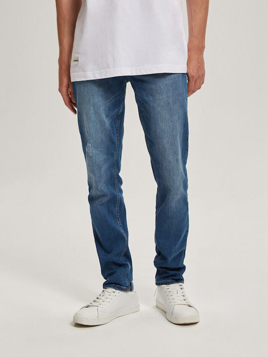 Ανδρικό Παντελόνι Τζιν με Slim Εφαρμογή BLACKHART 234 - BLUE