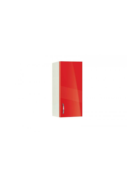 Wall Cabinet Red L30xW30xH72cm