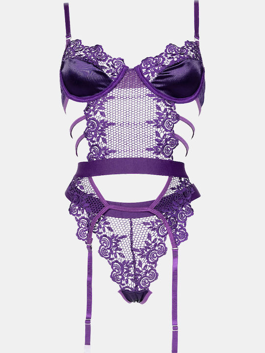Decoro Sexy Bodysuit Purple