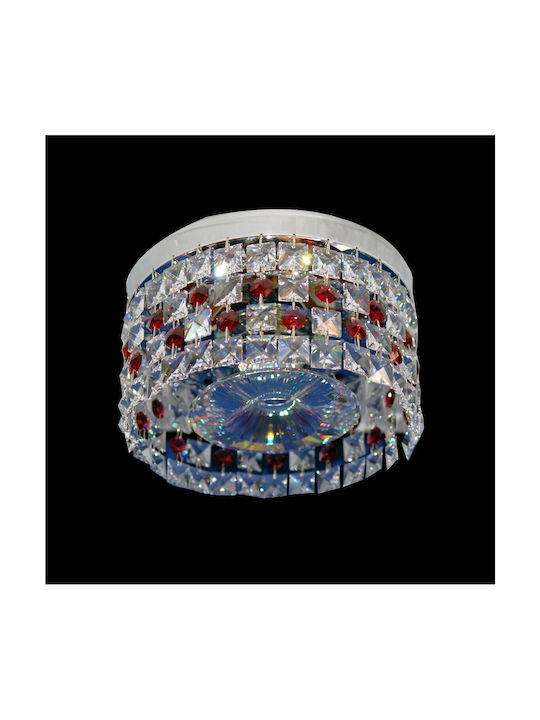 DITS Lighting Πλαφονιέρα Οροφής με Κρύσταλλα