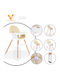 Cangaroo Gelato Baby Highchair 2 in 1 with Adjustable Height Beige