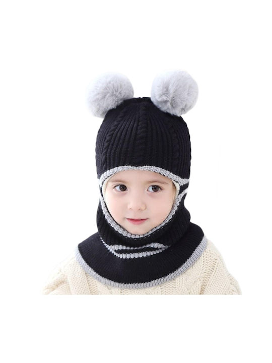 TakTakBaby Kids Beanie Knitted Black