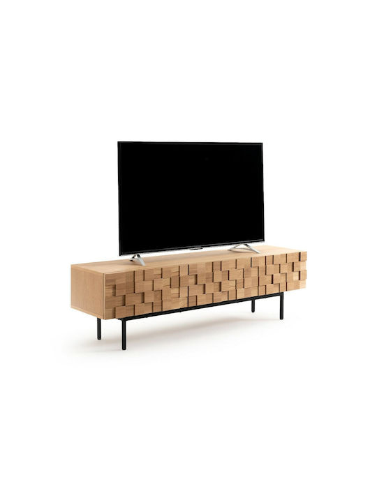 Έπιπλο Τηλεόρασης ξύλου δρυ Μ163.5xΠ40.6xΥ46.2cm
