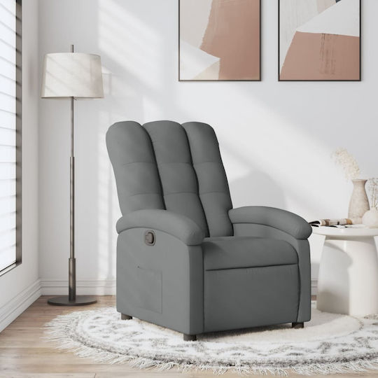 Relaxsessel mit Fußhocker Dark Grey 70x93x101cm