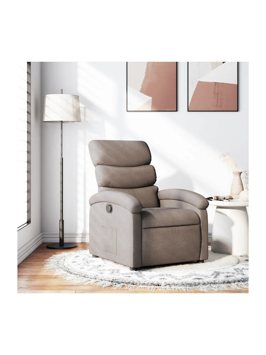 Relax Armchair with Footstool Taupe 70x92x99.5cm