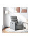 Relaxsessel mit Fußhocker Light Grey 70x92x99.5cm