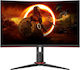 AOC CQ27G2S VA HDR Curved Gaming Monitor 27" QHD 2560x1440 165Hz with Response Time 4ms GTG