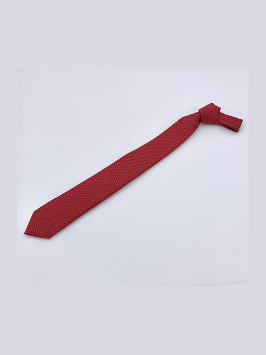 Pako Lorente Herren Krawatte Monochrom in Rot Farbe