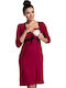 Queen Mother Nightgown Maternity & Nursing Red