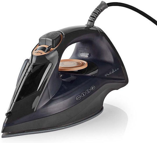 Nedis Fier de Călcat cu Aburi 2200W cu Talpă Ceramică
