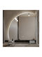 Gloria Galileo Bathroom Mirror made of Plastic 100x90cm White