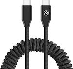 Tellur USB 2.0 Cable USB-C male - USB-C Μαύρο 1.8m (TLL155751)