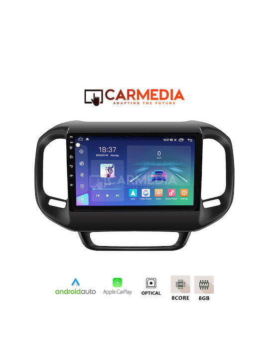 Carmedia Автомобилна Аудио Система (Блутут/USB/WiFi/GPS/Apple-Carplay/Android-Auto) с Тъчскрийн 9"
