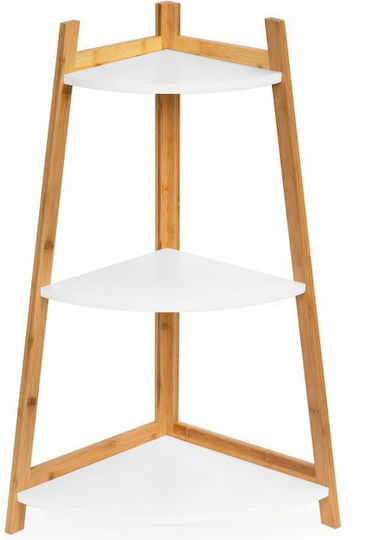 CMSpa Επιδαπέδια Ραφιέρα Μπάνιου Bamboo 56.5x40x84.5cm