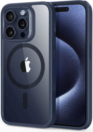 ESR Classic Hybrid Halolock Back Cover Σιλικόνης Transparent Dark Blue (iPhone 15 Pro Max)