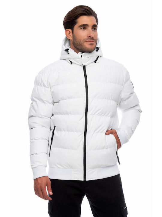 Emerson Men's Winter Bomber Jacket White