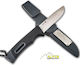 Alpin Outdoor Knife Black in Sheath