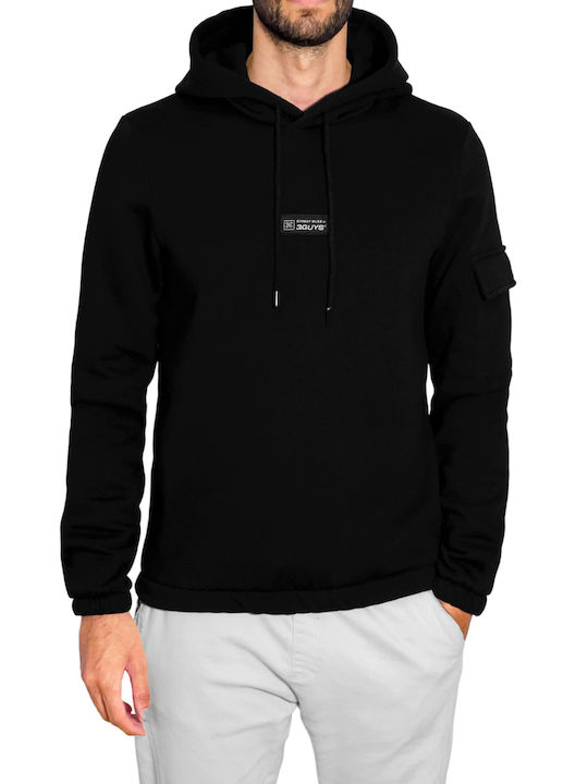 3Guys Men's Sweatshirt with Pockets black