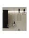 Sollux 1 Pendant Light Black with Socket E27 13x13x390cm