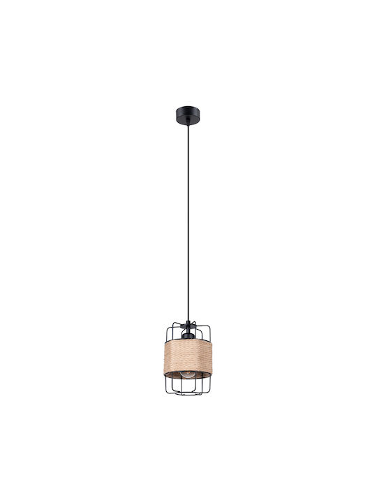 Sollux 1 Pendant Light Single-Light for Socket E27 with Warm White Light Black