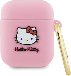 Hello Kitty Case Silicone in Pink color for Apple AirPods 1 / AirPods 2