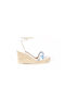 Damenplattformen im Espadrilles-Stil Blau
