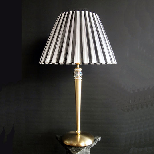 DITS Lighting Κρυστάλλινο Πορτατίφ με Ασημί Καπέλο