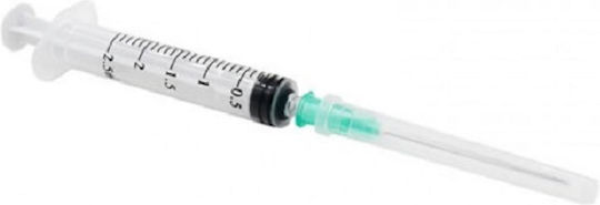 Karabinis Medical Nipro Syringes 22G 2ml 100pcs