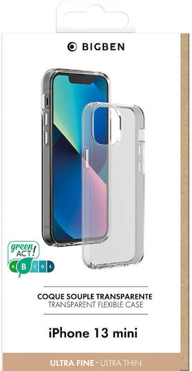 Bigben Interactive Back Cover Silicone Set with Glass Gray (iPhone 13 mini)