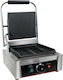 Equip Fine Pe22r Commercial Sandwich Maker with Ribbed Top and Ribbed Bottom 1800W