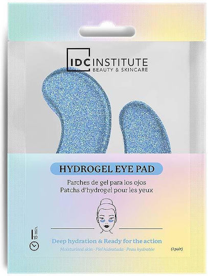 IDC Institute Glitter Hydrogel Gesichtsmaske für die Augen für Aufhellung 1Stück 6gr