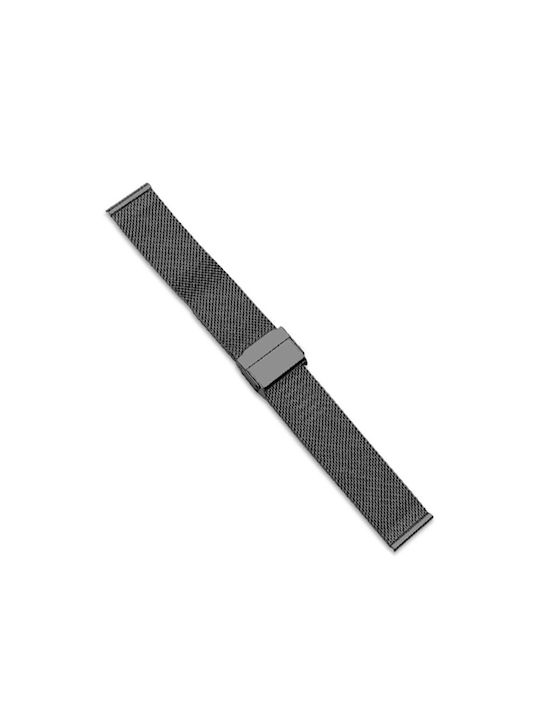 Milanese Metallic-Armband Schwarz 14mm