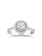 Chrilia Single Stone from White Gold 14K