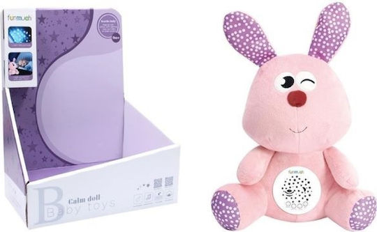 Trademarkt Sleep Toy Projector Bunny made of Fabric with Music and Light for 6++ Months