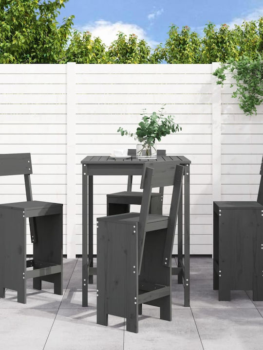 Set Outdoor Bar Gray 5pcs