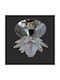 DITS Lighting Deckenleuchte Silber mit Kristalle
