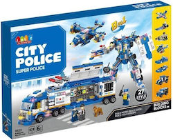 Jun Da Long Toys Vehicul Polițienesc Pentru 6+ Ani 828 Bucăți