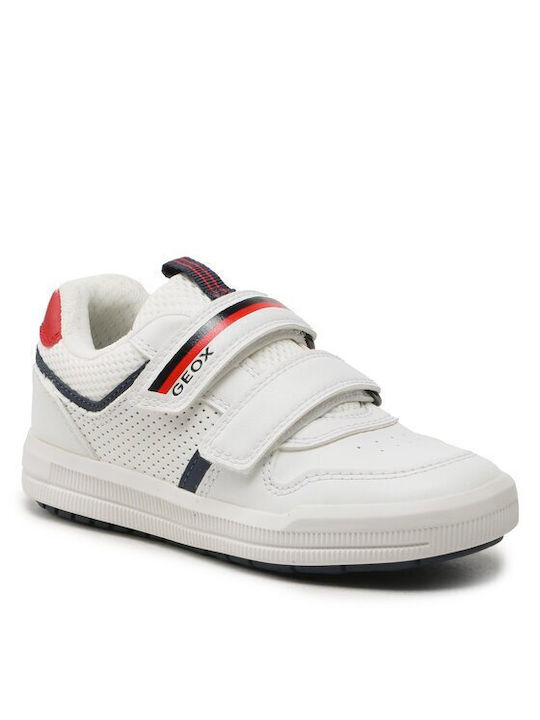 Geox Παιδικά Sneakers Ανατομικά Λευκά
