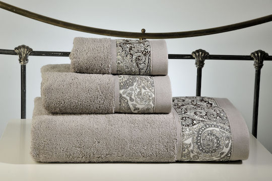Down Town Home Handtuch-Set 3 Stück Bombay Braun 834 Gewicht 600gr/m²