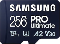 Samsung PRO Ultimate microSDXC 256GB Klasse 10 U3 V30 A2 UHS-I mit Adapter