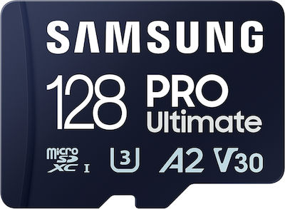 Samsung PRO Ultimate microSDXC 128GB Clasa 10 U3 V30 A2 UHS-I with Adapter