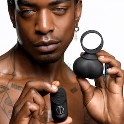 Satisfyer Trinity Men Inel Vibrant Pentru Penis Din Silicon Negru SSC139699