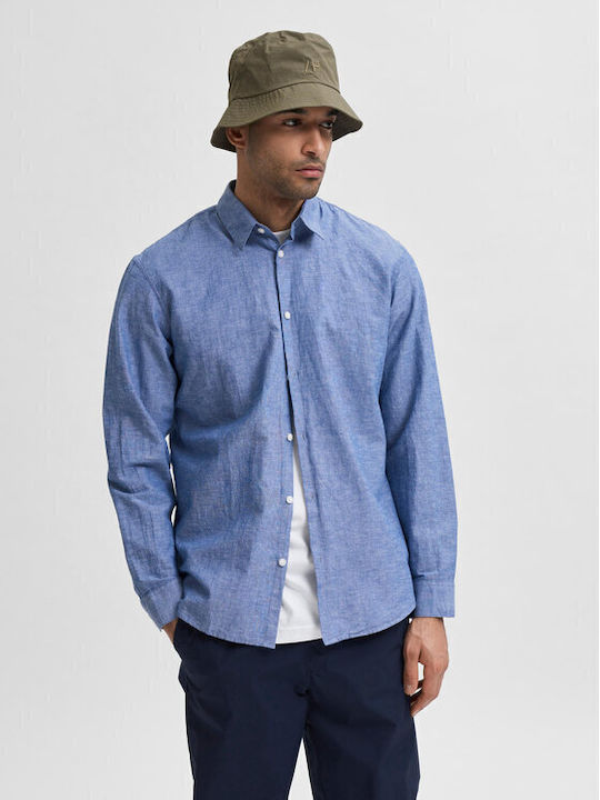 Selected Men's Shirt Long Sleeve Blue