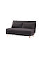 Doppelsitzer Sofa Bett Grau 140x90x81cm
