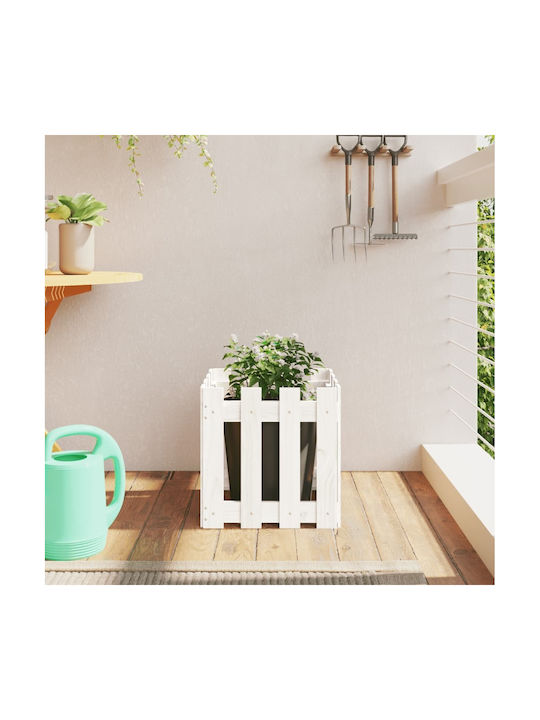 vidaXL Planter Box 40x40cm White 832448