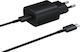 Samsung Φορτιστής με Θύρα USB-C 25W Μαύρος (EP-TA800 + EP-DG977BBE Bulk)