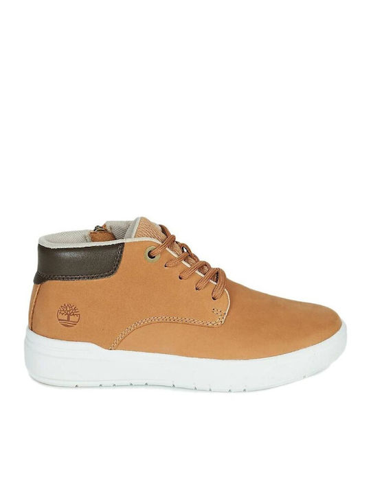 Timberland Seneca Bay Chukka Δερμάτινα Παιδικά Μποτάκια Κίτρινα